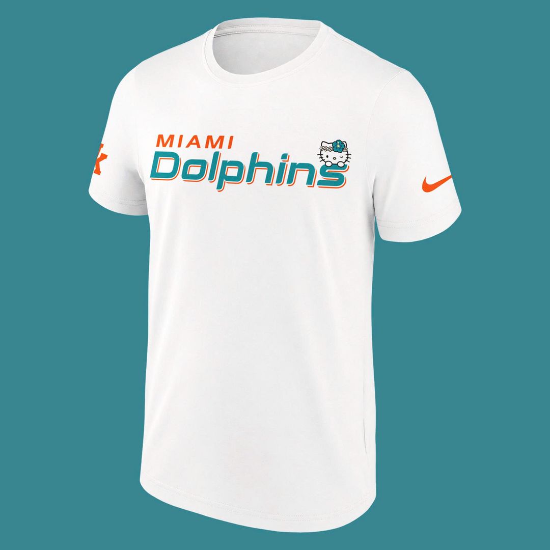Exclusive Miami Dolphins x Hello Kitty T-Shirt