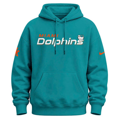 Limited Edition Miami Dolphins x Hello Kitty Hoodie