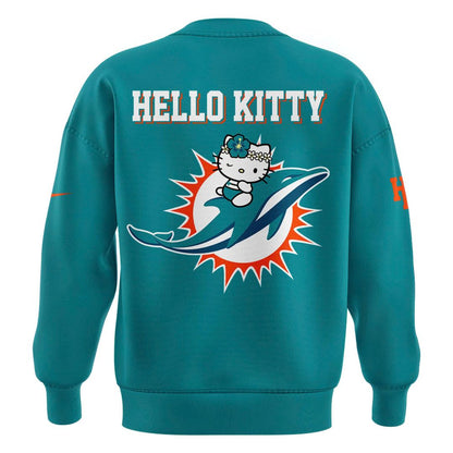 Limited Edition Miami Dolphins x Hello Kitty Sweatshirt