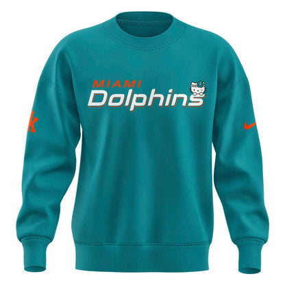 Limited Edition Miami Dolphins x Hello Kitty Sweatshirt