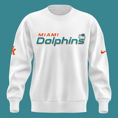 Limited Edition Miami Dolphins x Hello Kitty Sweatshirt