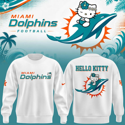 Limited Edition Miami Dolphins x Hello Kitty Sweatshirt
