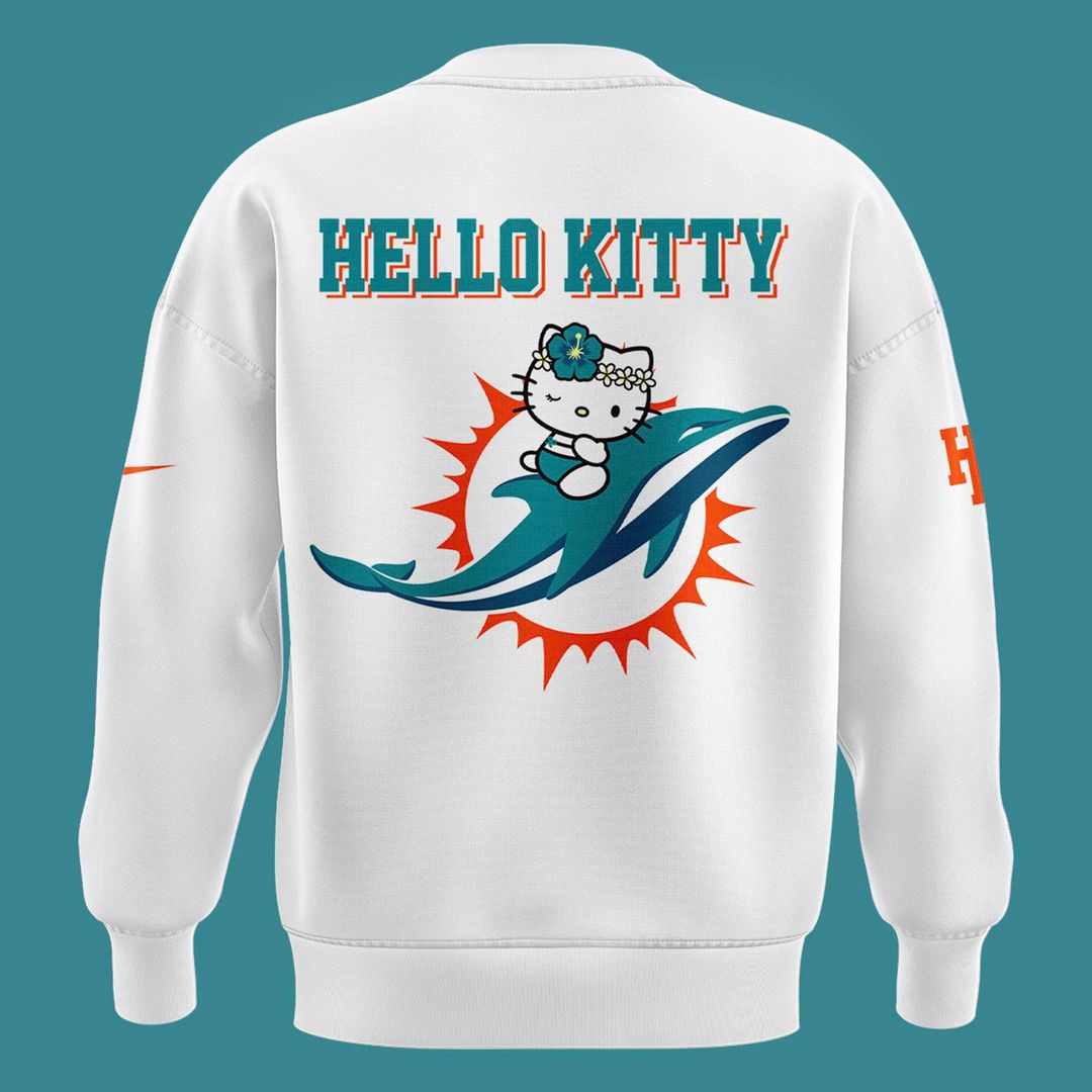 Limited Edition Miami Dolphins x Hello Kitty Sweatshirt