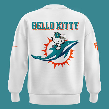 Limited Edition Miami Dolphins x Hello Kitty Sweatshirt