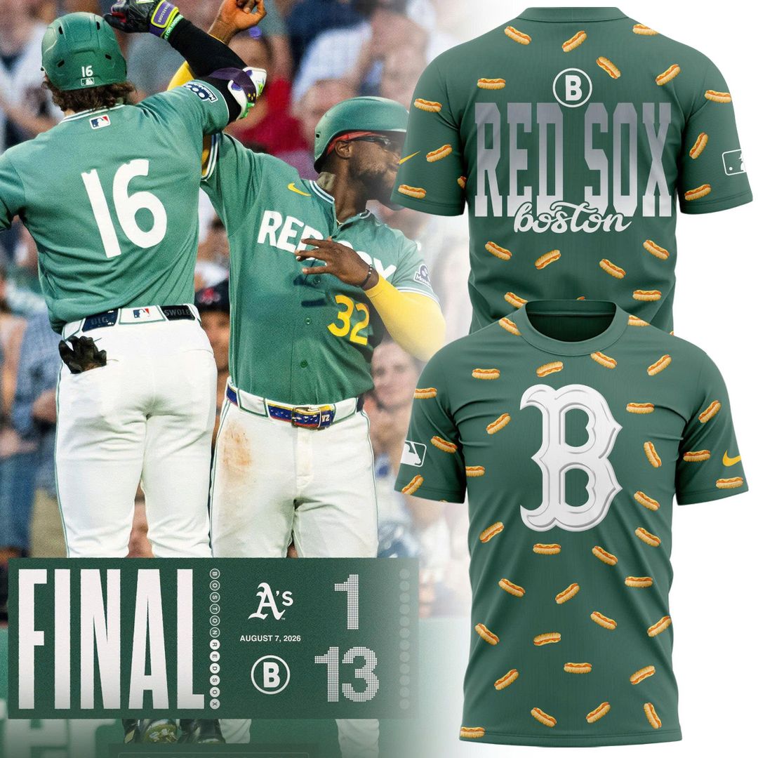 Boston Red Sox City Connect Hot Dog T-shirt