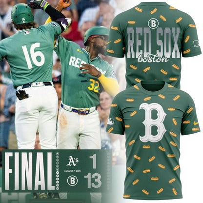 Boston Red Sox City Connect Hot Dog T-shirt