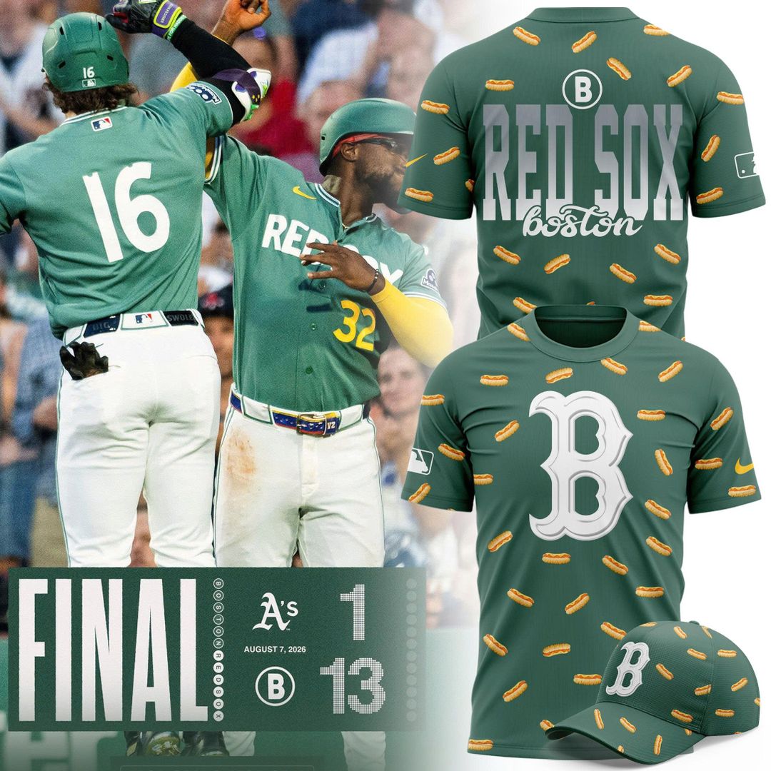 Boston Red Sox City Connect Hot Dog T-shirt