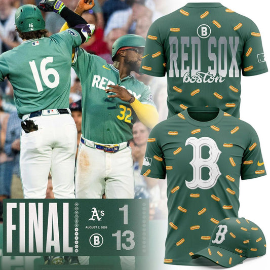 Boston Red Sox City Connect Hot Dog T-shirt