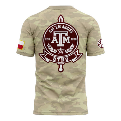 Texas A&M Aggies Honor & Support Camo T-Shirt