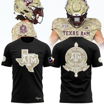 Texas A&M Aggies Honor & Support Camo T-Shirt