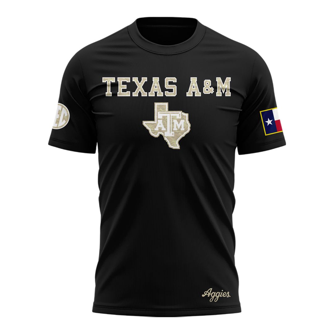 Texas A&M Aggies Honor & Support Camo T-Shirt
