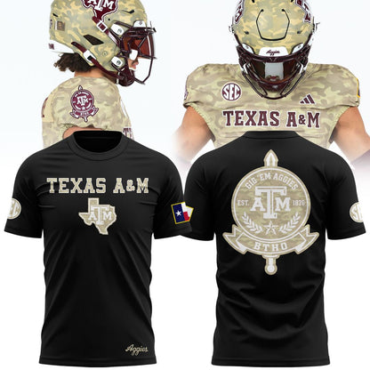 Texas A&M Aggies Honor & Support Camo T-Shirt