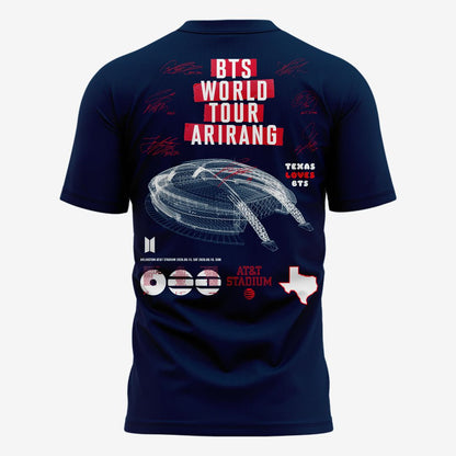 Texas Loves BTS | Dallas Cowboys x BTS WORLD TOUR 'ARIRANG' AT&T Stadium Tshirt