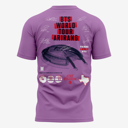Texas Loves BTS | Dallas Cowboys x BTS WORLD TOUR 'ARIRANG' AT&T Stadium Tshirt