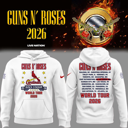New Guns N' Roses x St. Louis Cardinals - World Tour 2026 Hoodie