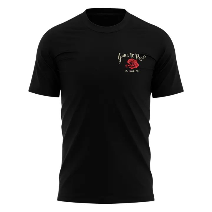Limited Edition Guns N' Roses x St. Louis Cardinals - World Tour 2026 T-Shirt