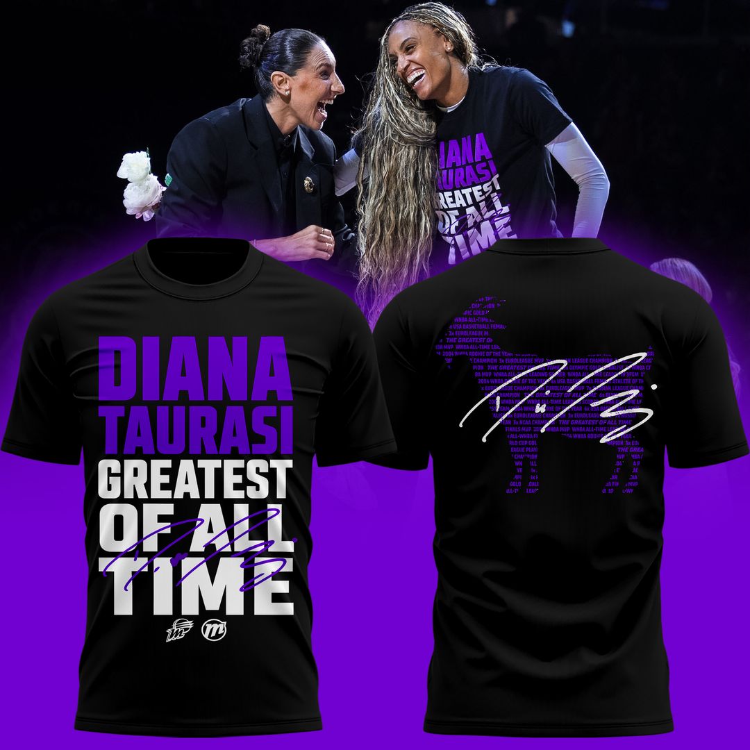 Diana Taurasi - Phoenix Mercury 20 Years 1 Team Portrait T-Shirt