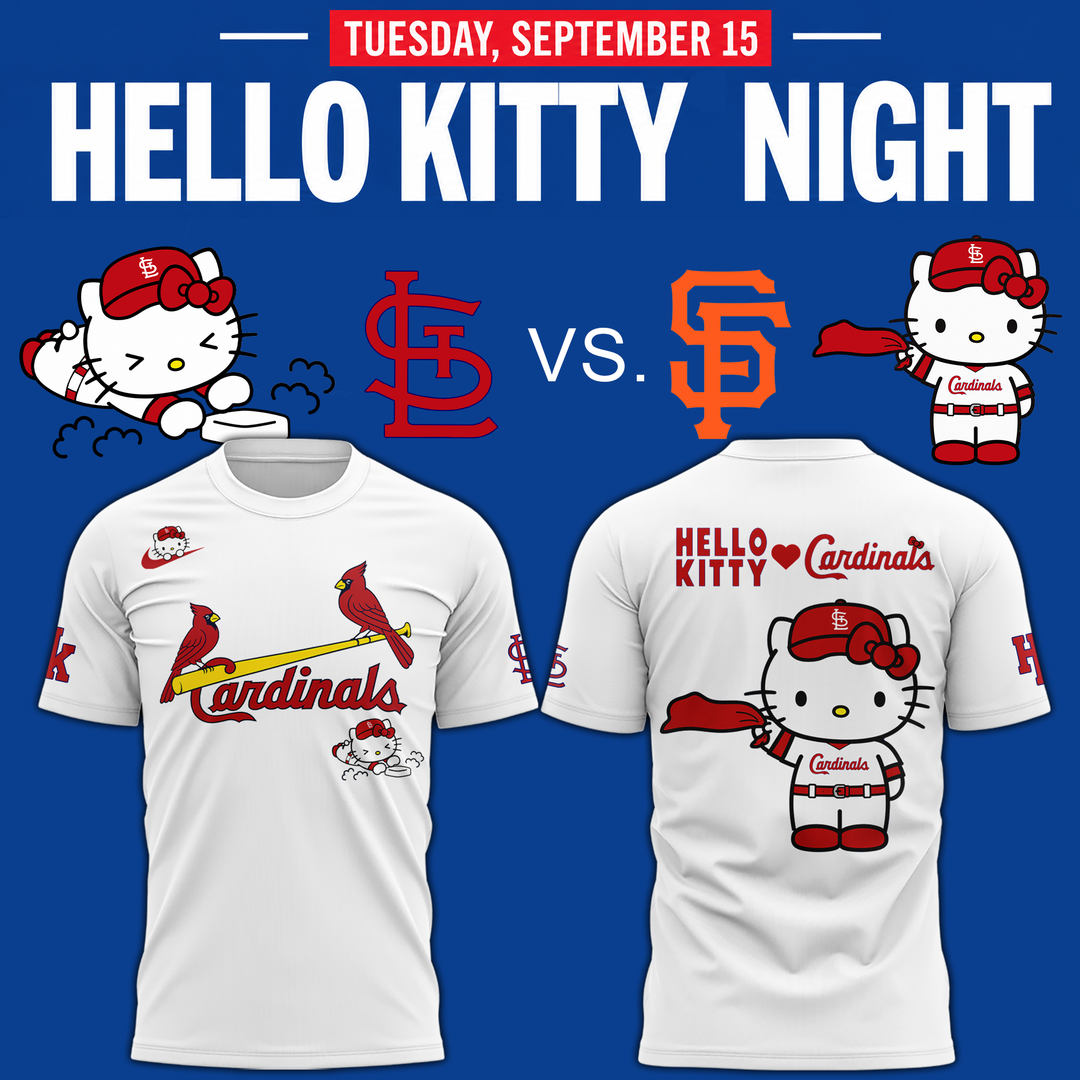 St. Louis Cardinals x Hello Kitty Night Game 2026 Exclusives T-Shirt