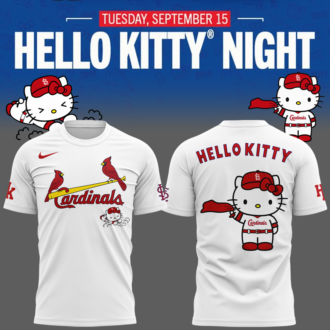 St. Louis Cardinals x Hello Kitty Night Game 2026 Exclusives T-Shirt