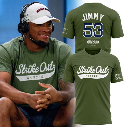 Special The Jimmy Fund x Boston Red Sox 2026 Strike Out Cancer T-Shirt