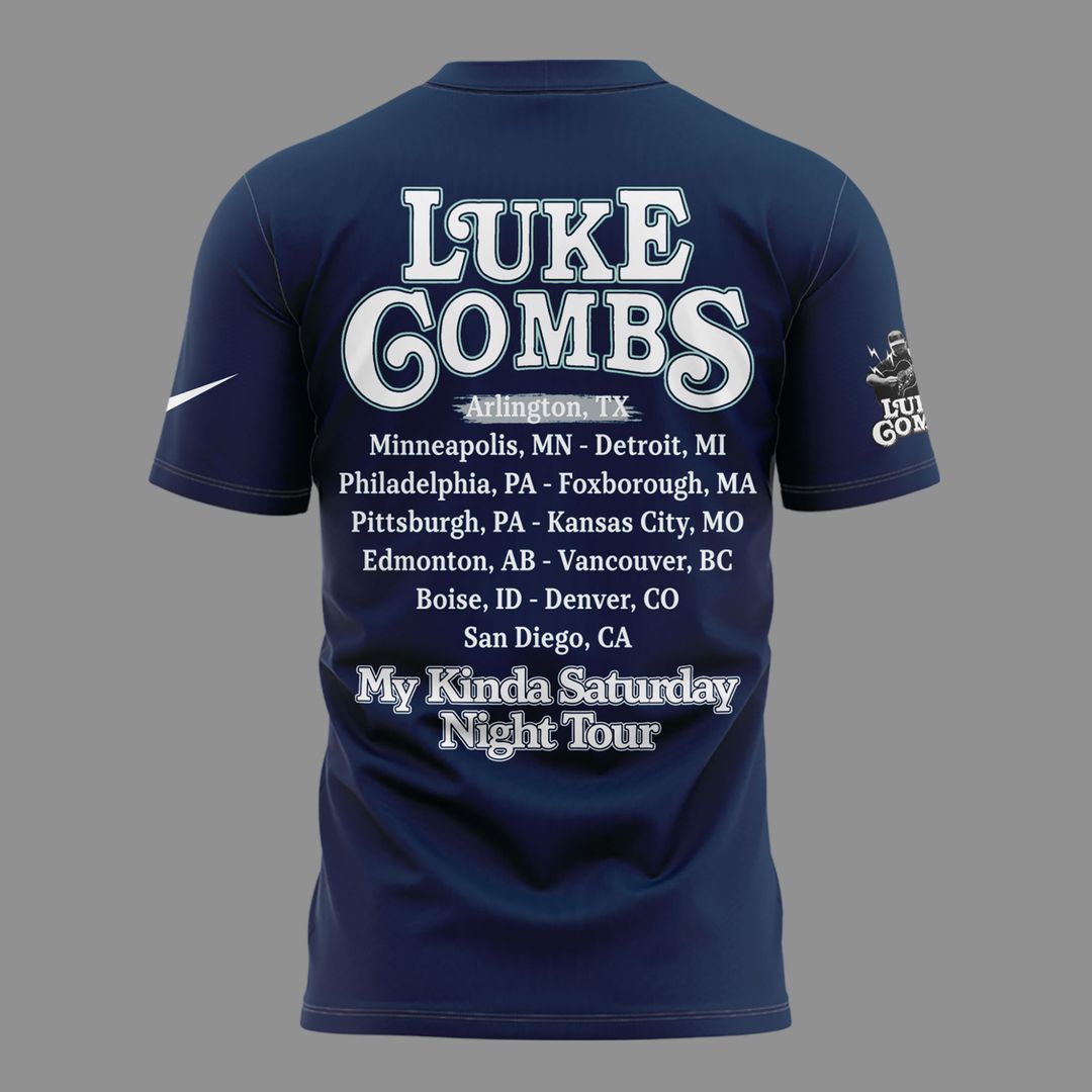 Luke Combs x Dallas Cowboys - My Kinda Saturday Night Tour 2027 T-Shirt