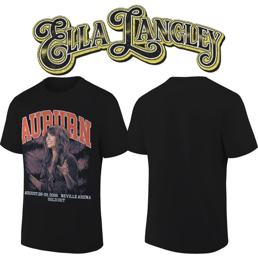 Auburn Tigers x Ella Langley – The Dandelion Tour 2026 Neville Arena Combo T-Shirt