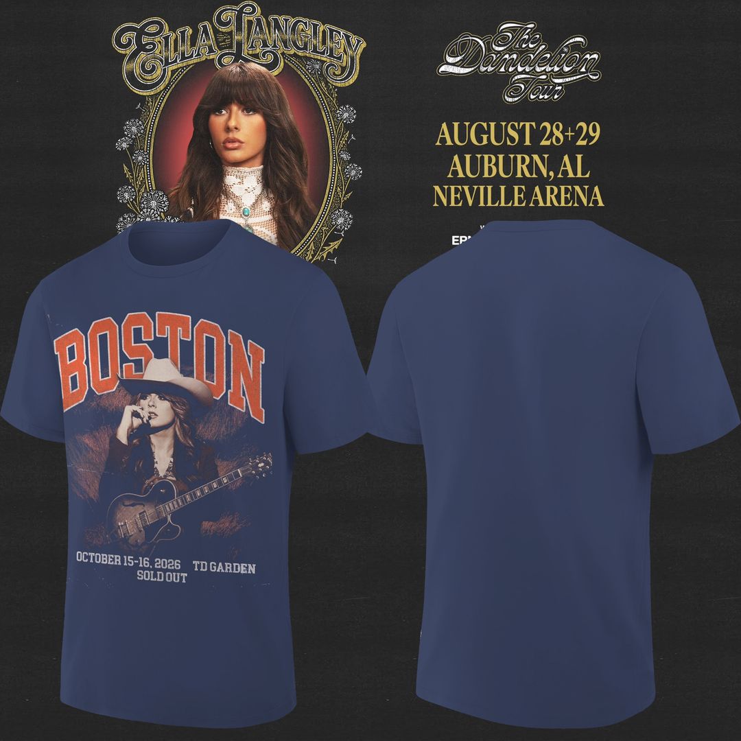 Auburn Tigers x Ella Langley – The Dandelion Tour 2026 Neville Arena Combo T-Shirt