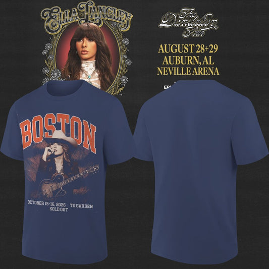 Auburn Tigers x Ella Langley – The Dandelion Tour 2026 Neville Arena Combo T-Shirt