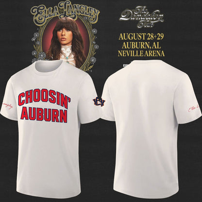 Auburn Tigers x Ella Langley – The Dandelion Tour 2026 Neville Arena Combo T-Shirt