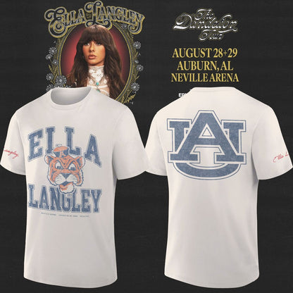 Auburn Tigers x Ella Langley – The Dandelion Tour 2026 Neville Arena Combo T-Shirt