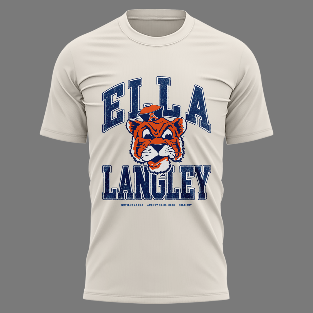 Auburn Tigers x Ella Langley – The Dandelion Tour 2026 Neville Arena Combo T-Shirt