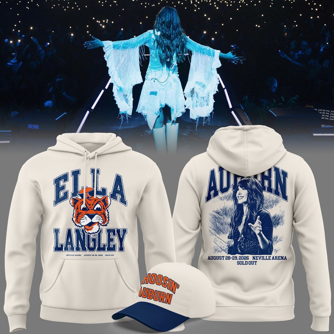 Auburn Tigers x Ella Langley – The Dandelion Tour 2026 Neville Arena Hoodie