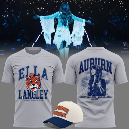 Auburn Tigers x Ella Langley – The Dandelion Tour 2026 Neville Arena Combo T-Shirt
