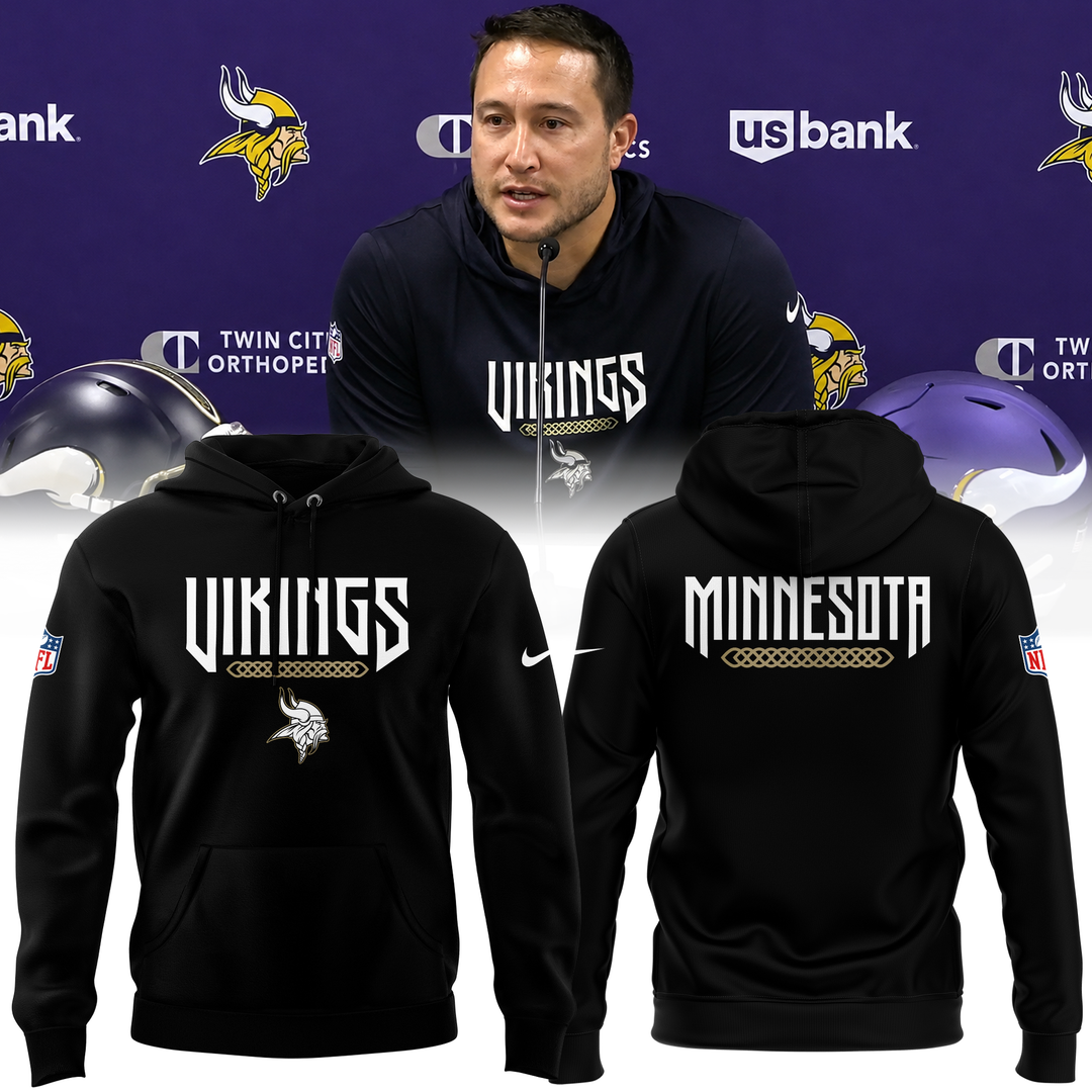 Special New Minnesota Vikings Rivalry Black Hoodie 26/27