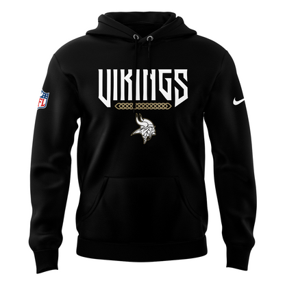 Special New Minnesota Vikings Rivalry Black Hoodie 26/27
