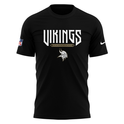 Special New Minnesota Vikings Rivalry Black Tshirt 26/27