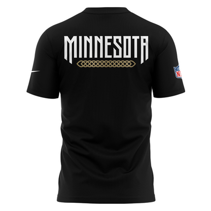 Special New Minnesota Vikings Rivalry Black Tshirt 26/27
