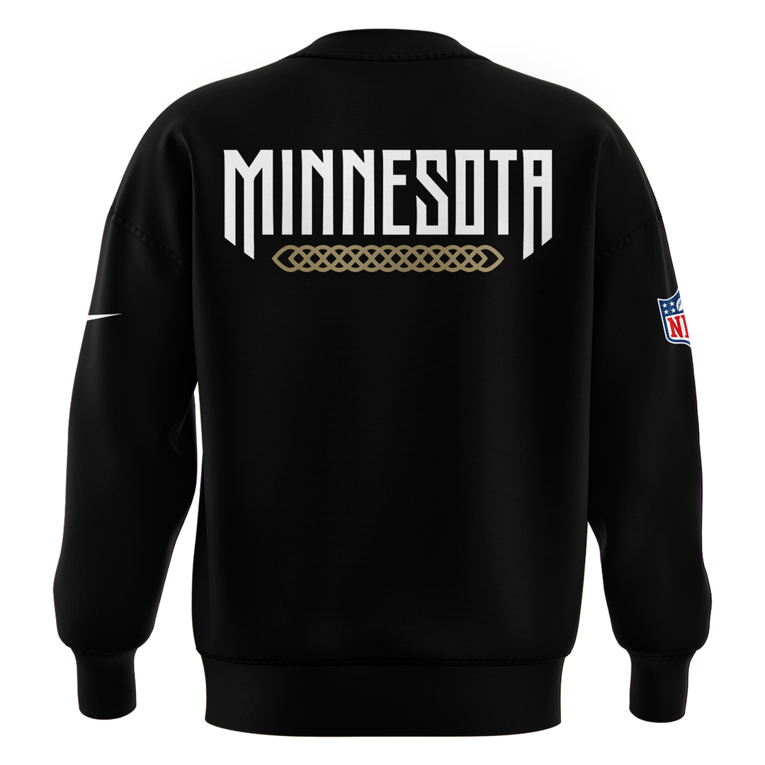 Special New Minnesota Vikings Rivalry Black Sweat 26/27