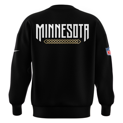 Special New Minnesota Vikings Rivalry Black Sweat 26/27