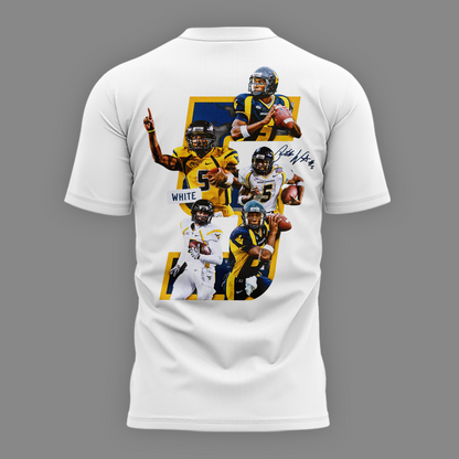 Limited Edition West Virginia Football Pat White T-Shirt 2026
