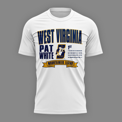 Limited Edition West Virginia Football Pat White T-Shirt 2026