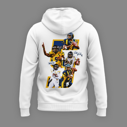 Limited Edition West Virginia Football Pat White Hoodie 2026