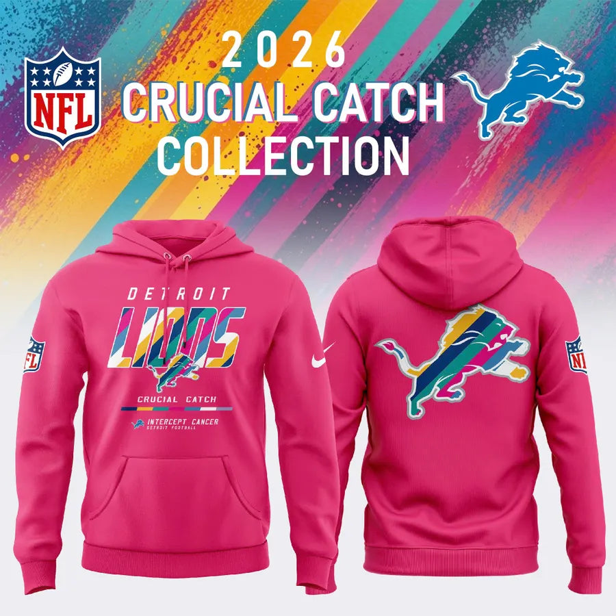 Detroit Lions 2026 Crucial Catch Limited Hoodie