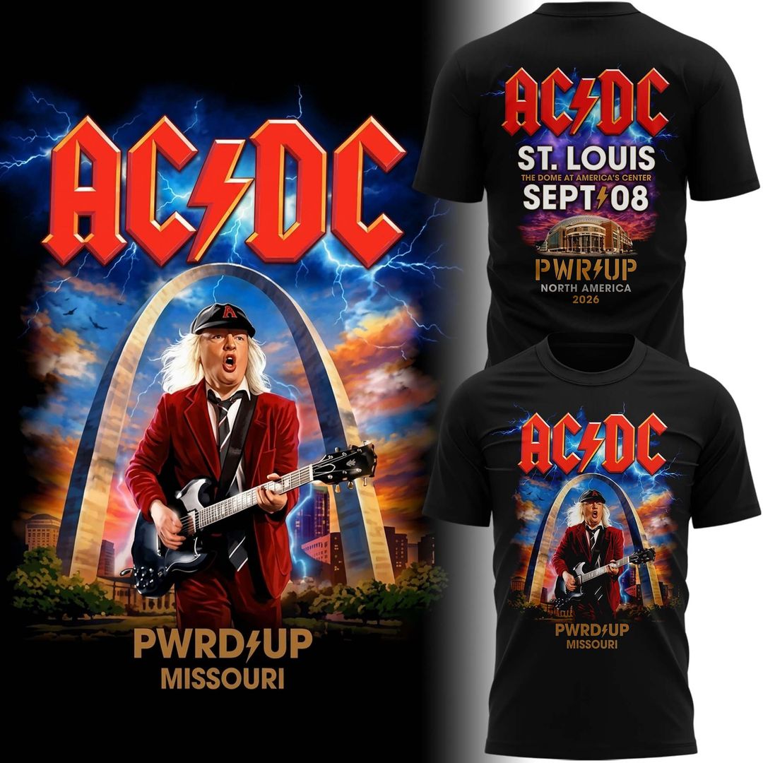 AC/DC PWR UP Tour – St. Louis 2026 T-Shirt