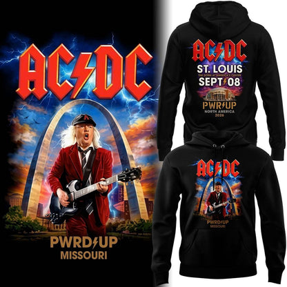 AC/DC PWR UP Tour – St. Louis 2026 Hoodie