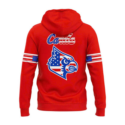 Louisville Cardinals Football "Salute to Service" Red Hoodie