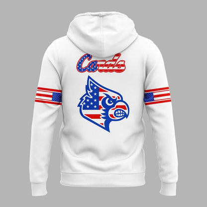 Louisville Cardinals Football "Salute to Service" White Hoodie