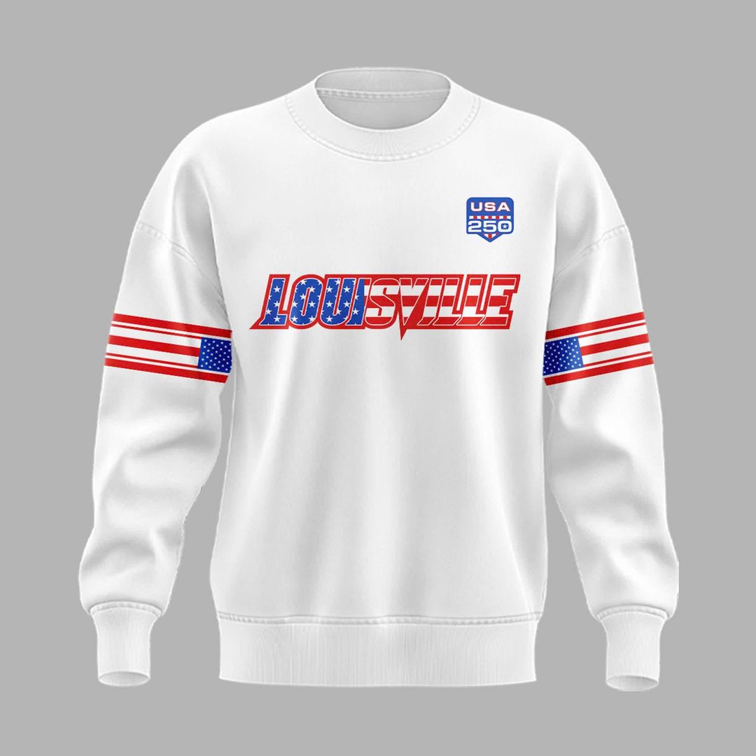 Louisville Cardinals Football "Salute to Service" White Sweatshirt