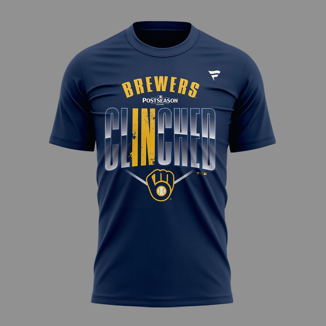 Milwaukee Brewers 2026 Postseason Clinched T-Shirt