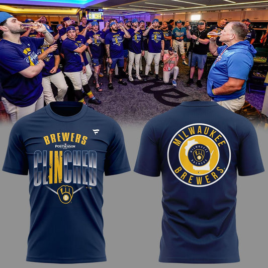 Milwaukee Brewers 2026 Postseason Clinched T-Shirt